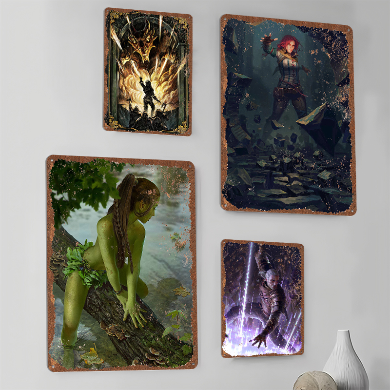 Vintage Gaming Accessories - GGwent Tinplate Posters Customizable Wall Art