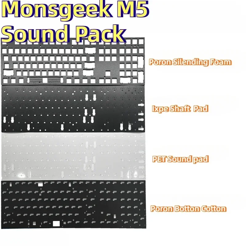 Gaming Accessories Bundle - Monsgeek M5 Sound Pack/ Plate for