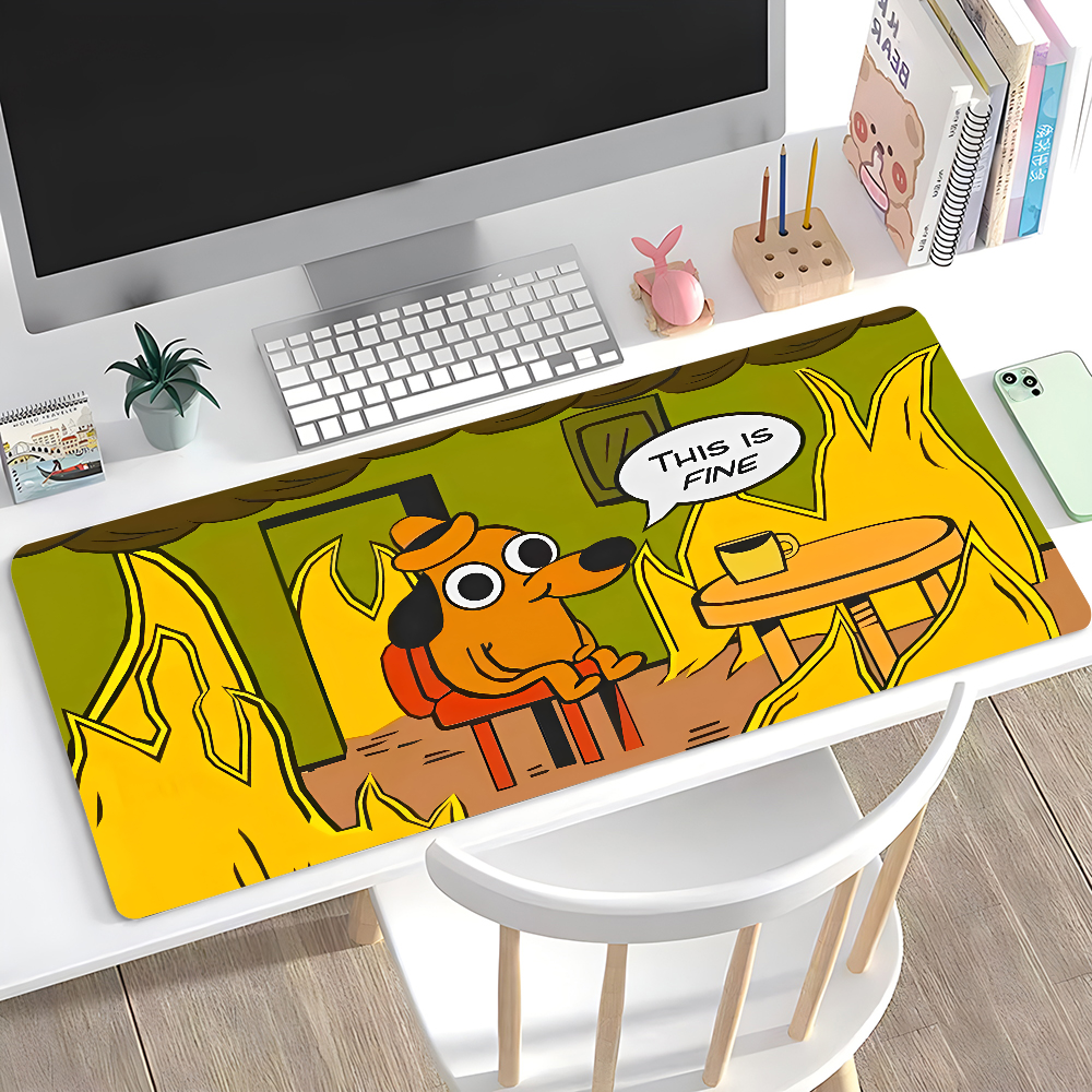 Gaming Accessories Wholesale - This Is Fine Dog Dachshund Mousepad