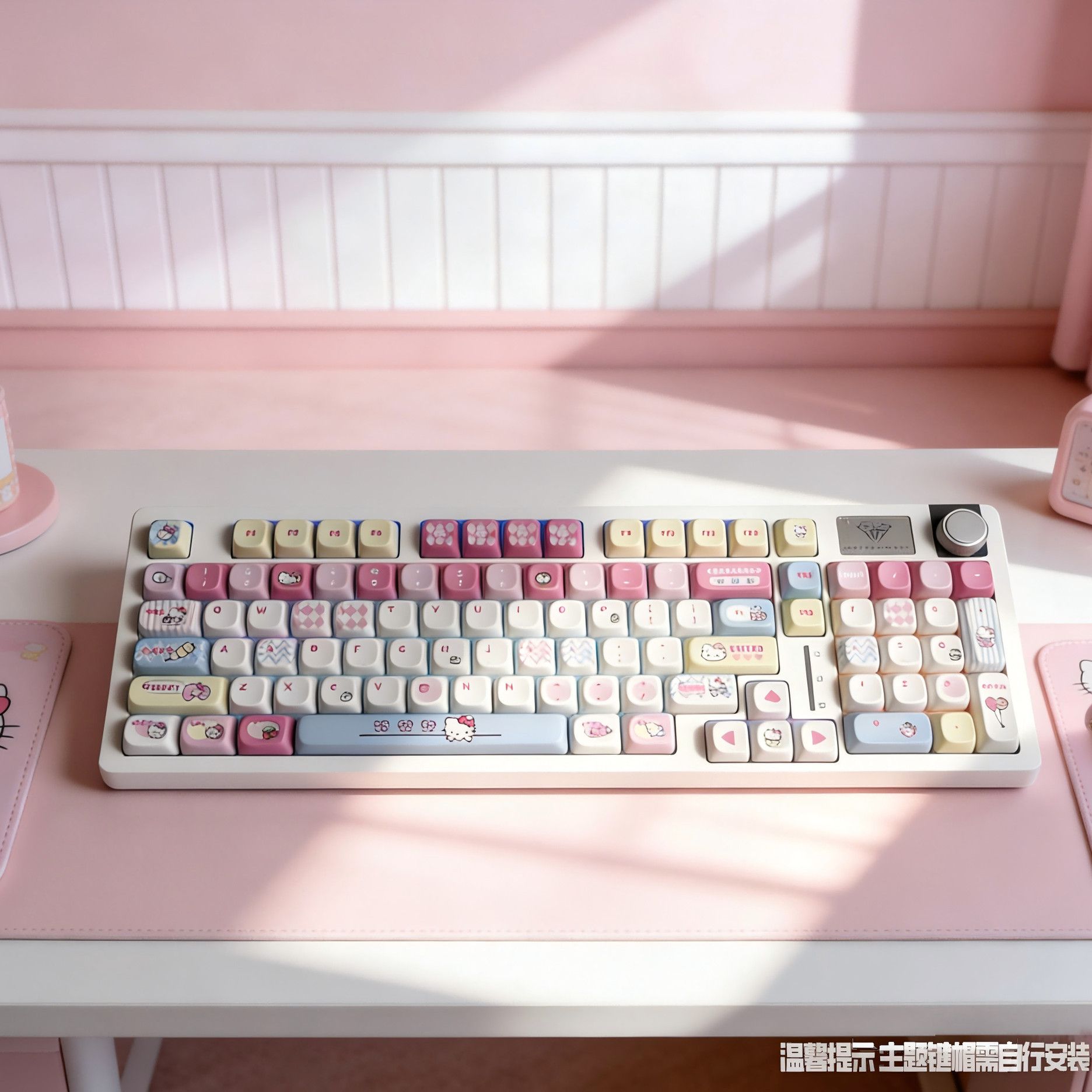 Gaming Accessories Kawaii - Anime Sanrio Hello Kitty Tri-mode Mechanical