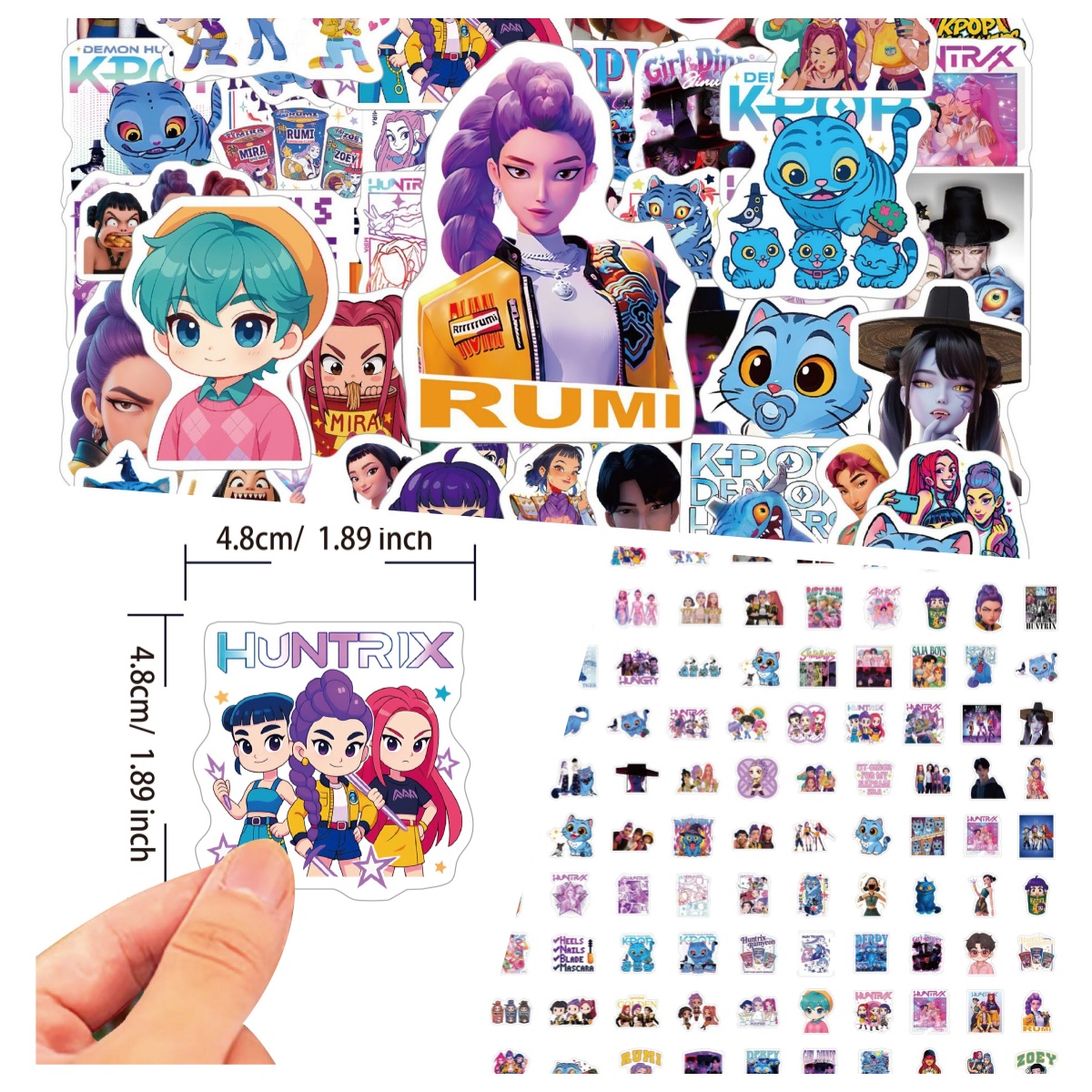 Gaming Accessories Cute - 100 cartoon anime stickers are waterproof,