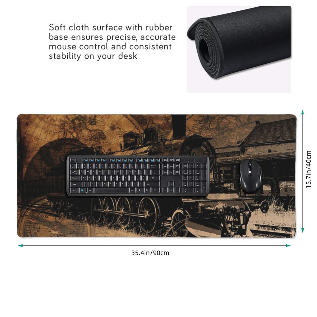 Large Mouse Pad Vintage Steam  - Vintage Gaming Accessories recensione e prezzo