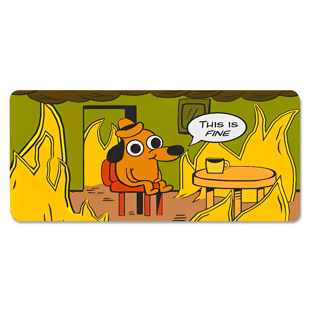 This Is Fine Dog Dachshund Mou - Gaming Accessories Wholesale recensione e prezzo