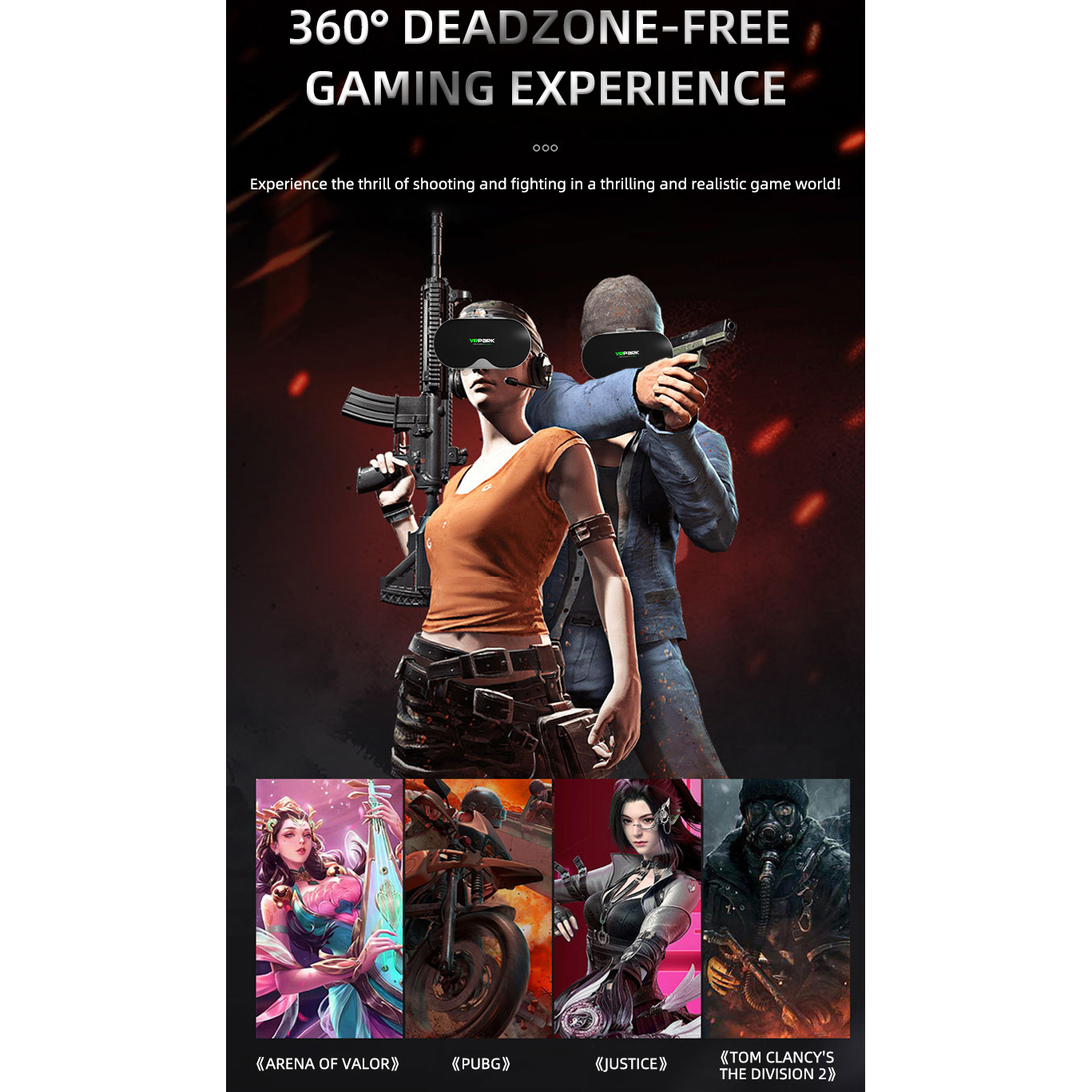 Virtual Reality 3D VR Glasses  - Gaming Accessories Bundle recensione e prezzo