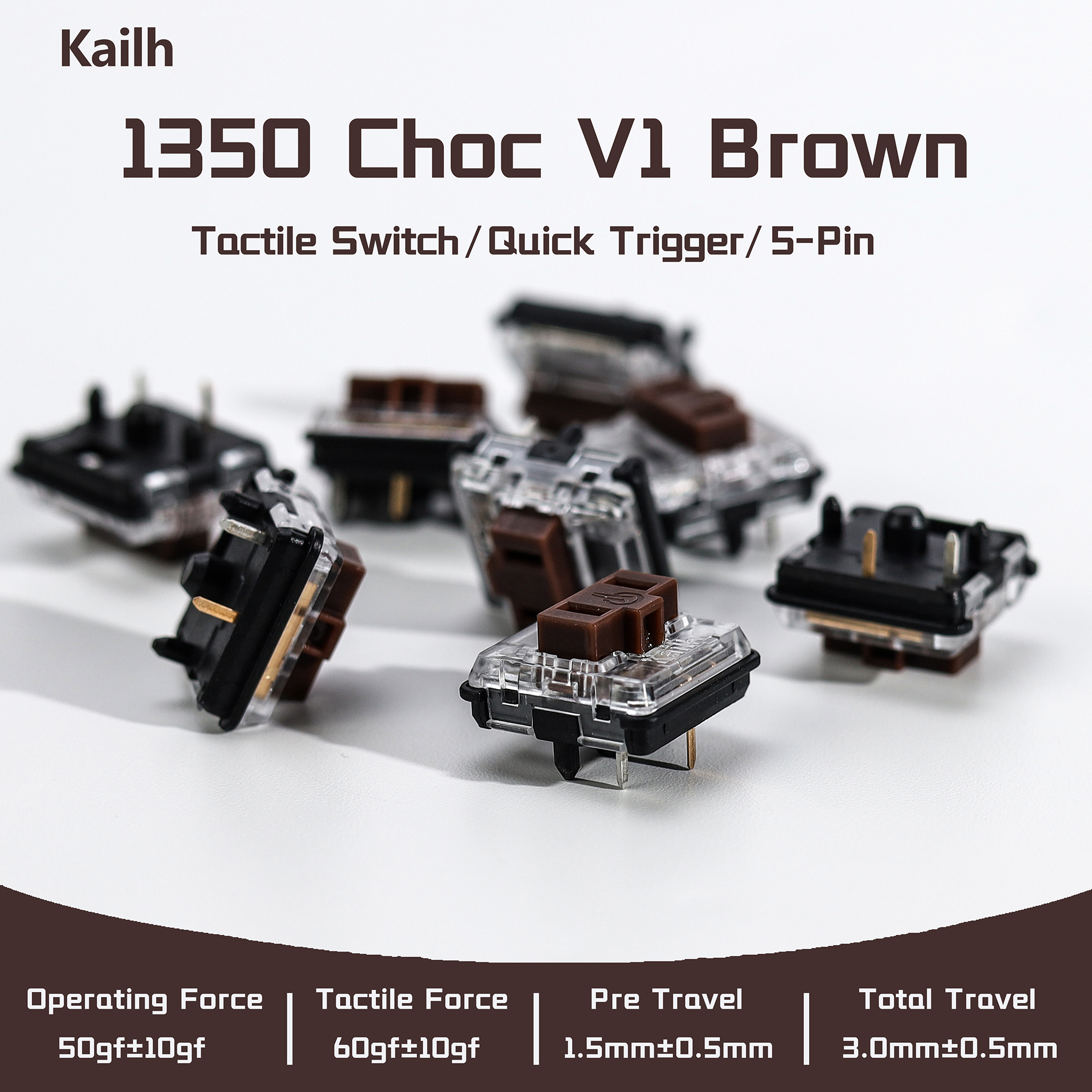 Kailh 1350 Choc V1 Brown Switc - Gaming Accessories Rgb recensione e prezzo