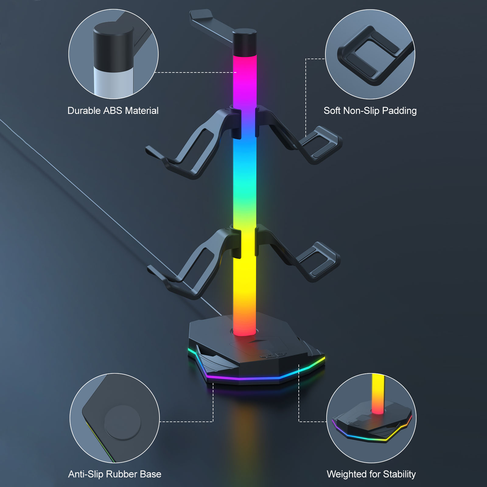 Headset Controller Display Sta - Gaming Accessories Rgb recensione e prezzo