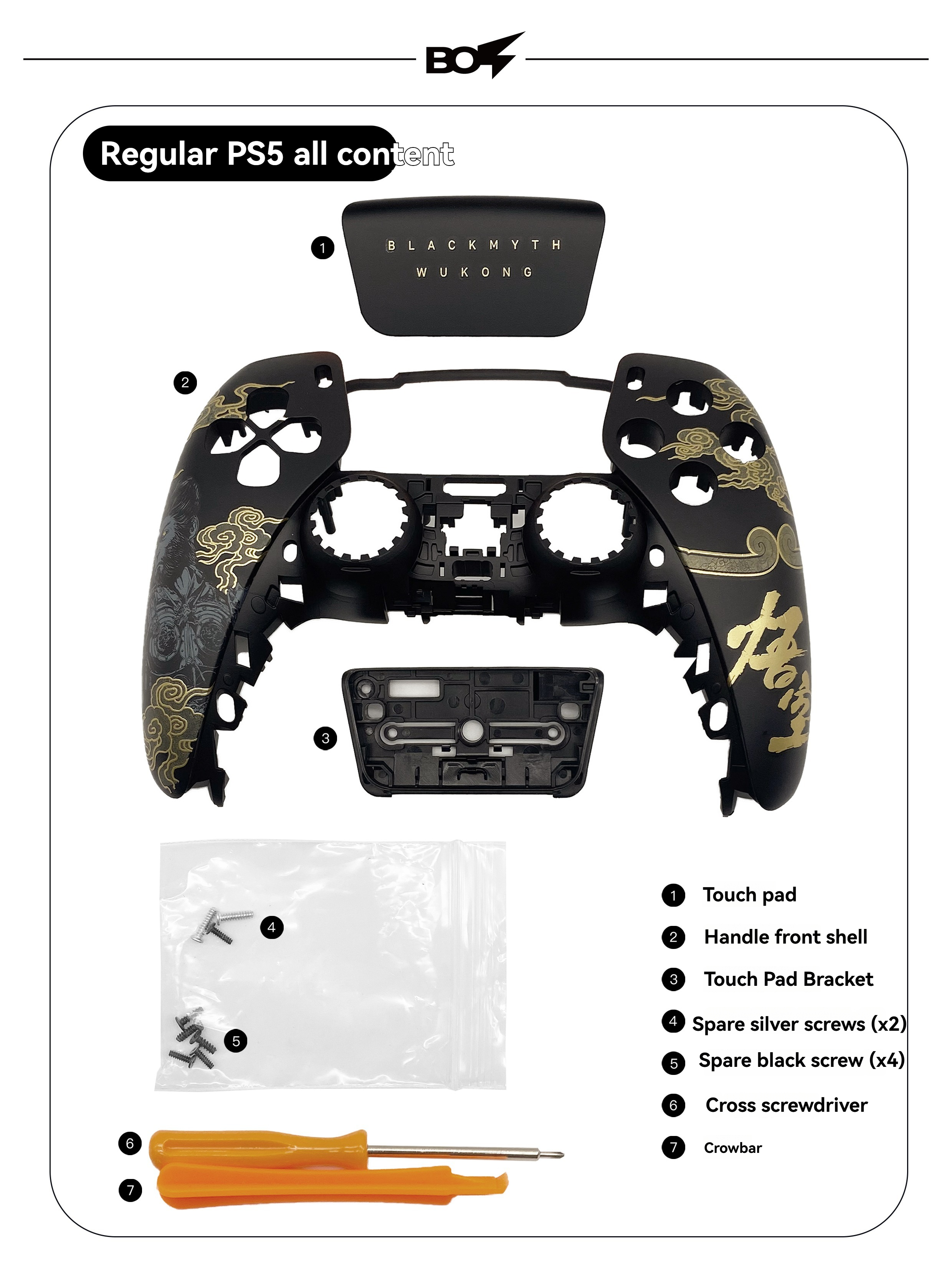 Replacement Shell Kit for Ps4/ - Gaming Accessories Bundle recensione e prezzo