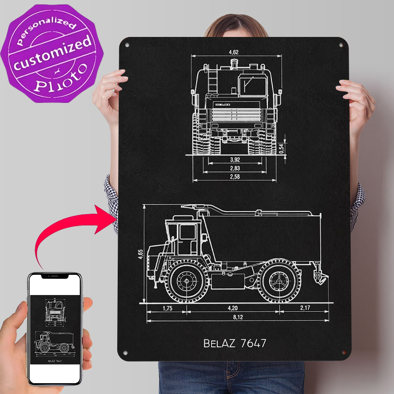 BelAZ 7647 Metal Poster Wall A - Vintage Gaming Accessories recensione e prezzo