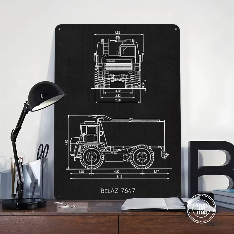 BelAZ 7647 Metal Poster Wall A - Vintage Gaming Accessories recensione e prezzo