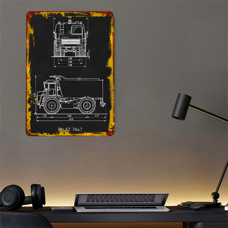 BelAZ 7647 Metal Poster Wall A - Vintage Gaming Accessories recensione e prezzo