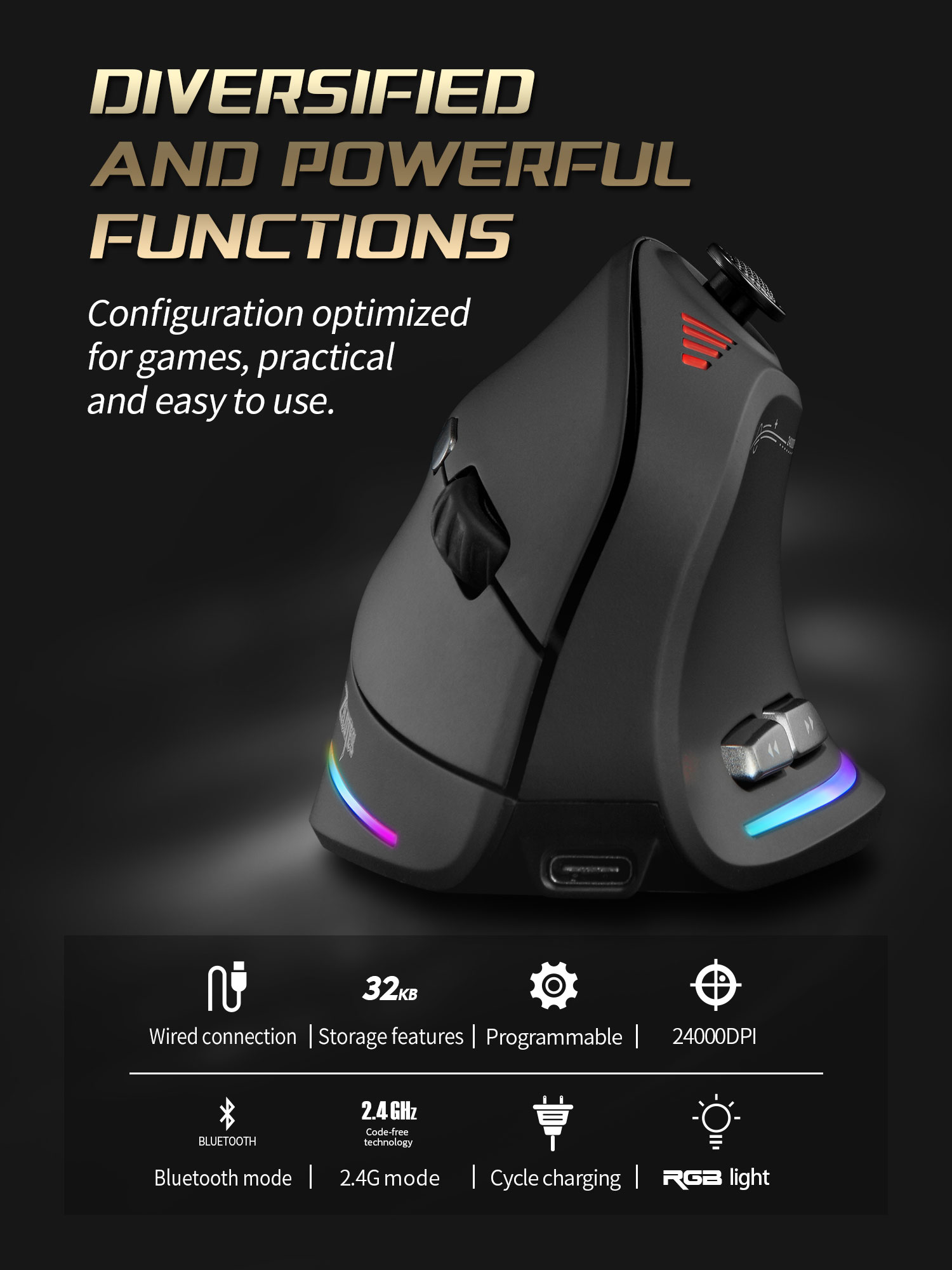 Jomaa RGB Backlit Wireless Ver - Gaming Accessories Rgb recensione e prezzo