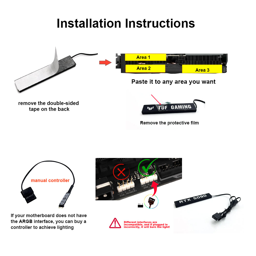 PC GPU ARGB Lighting Panel Whi - Gaming Accessories Rgb recensione e prezzo